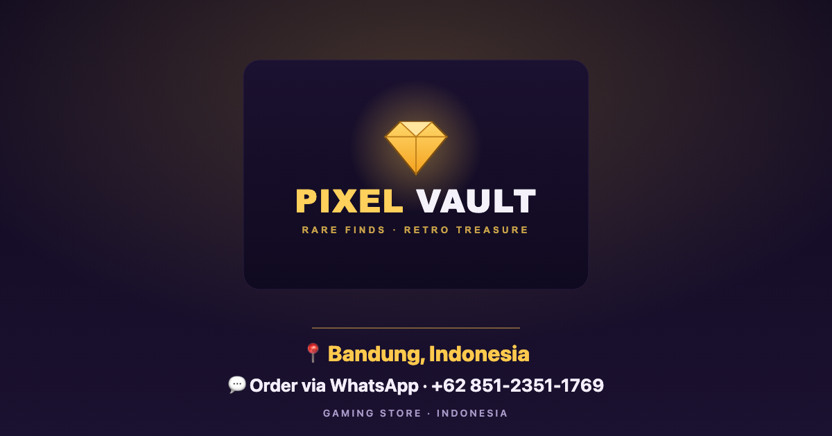PIXEL VAULT – Rare Finds · Retro Treasure | Bandung